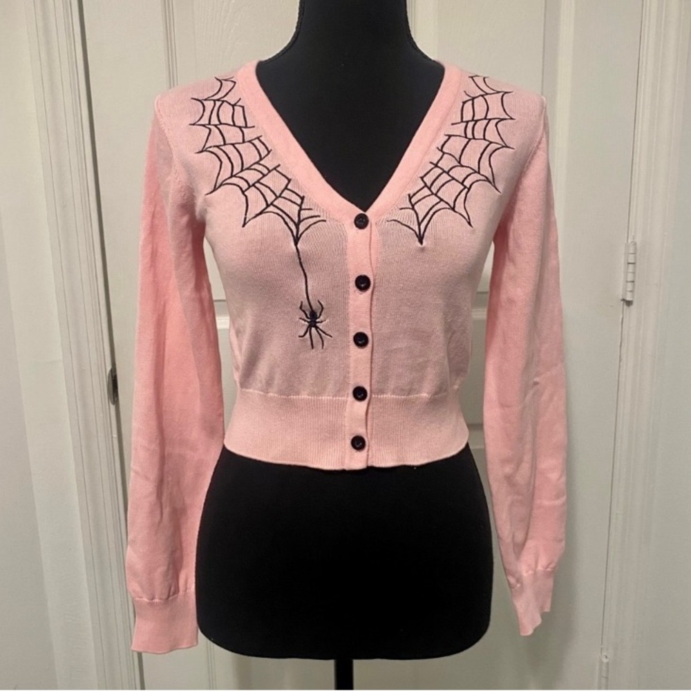 Dolls Kill / Widow | Web Obsessed Embroidered Cardigan